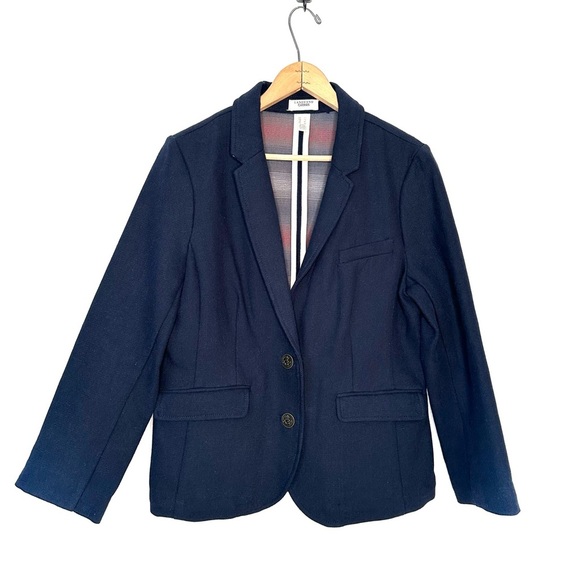 Lands End Canvas | Navy Blue Blazer Size 10 - Picture 1 of 8